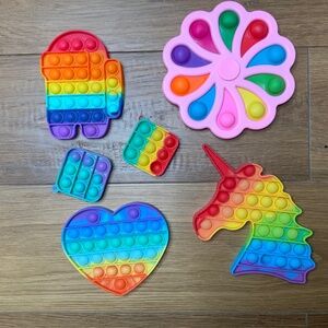 Bundle of 6 Pop-It Fidget Toys